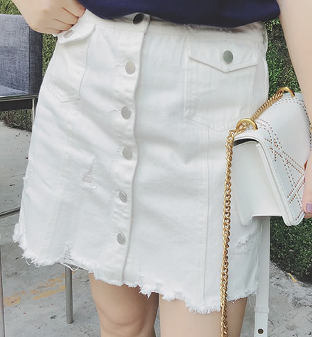 牛仔半身裙胖人怎么穿搭,牛仔半身裙胖人穿的显瘦的牛仔裤