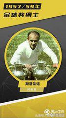 世界足球先生欧洲金球奖,历届世界足球先生和金球奖排名