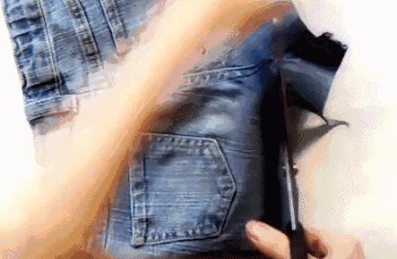 裤腰小了别慌,裤腰小了一根皮筋搞定