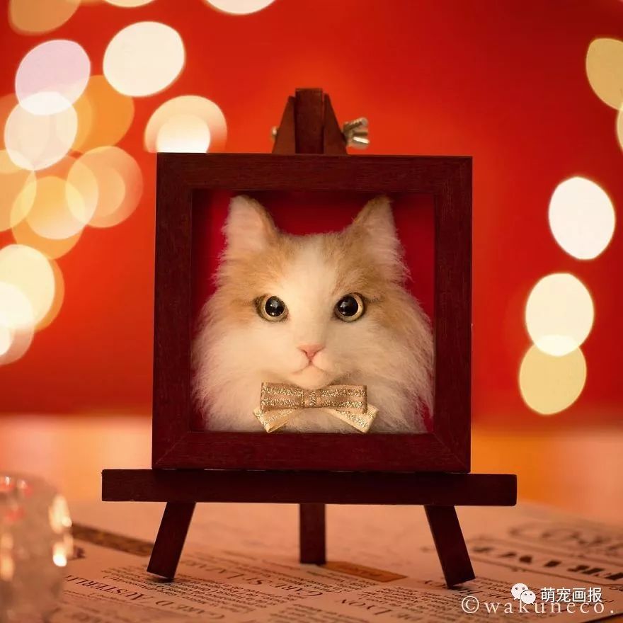 日本手工羊毛毡猫,日本巨型3d猫有多逼真