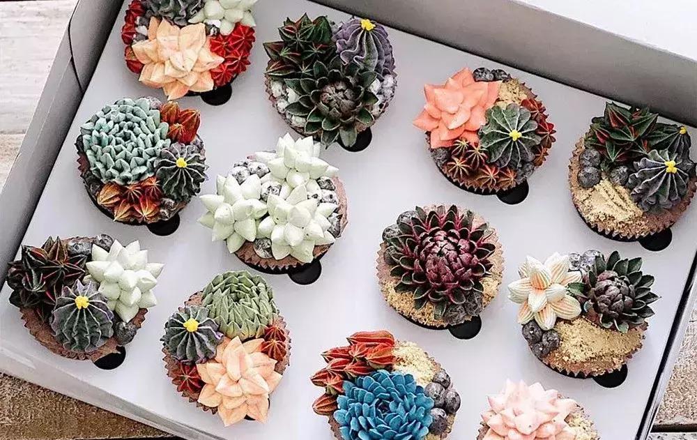 韩国妈妈自学多肉蛋糕吸粉40万成ins红人！看蛋糕上有秘密花园！