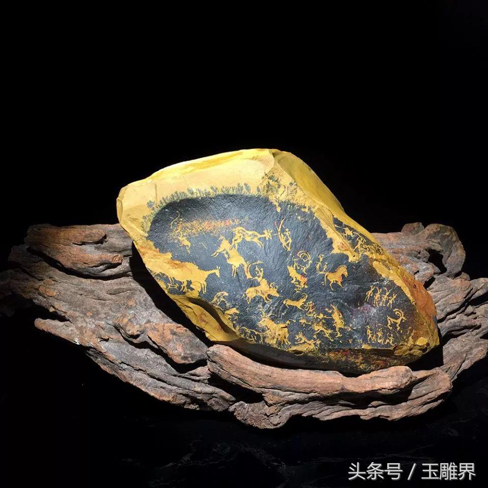 戈壁滩石头雕刻精品,戈壁奇石打磨