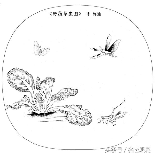 宋画工笔画底稿图文,宋画工笔白描最好的学习素材