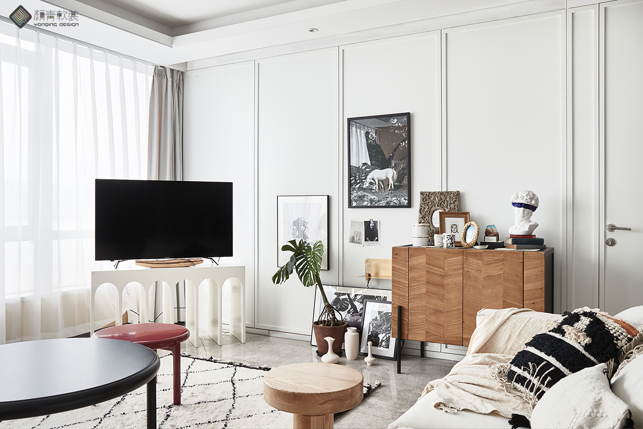 江景豪宅10万装出北欧风,北欧风刚需房设计