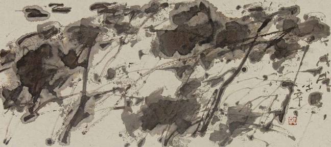 「*今条头日**」李辛写意石彩画：如诗一般的意境，艺术效果极其美妙