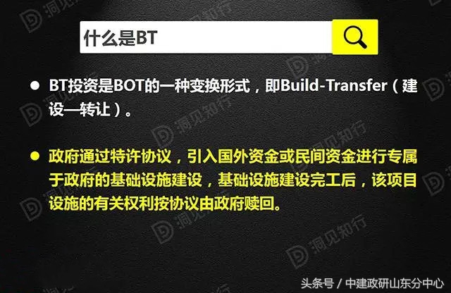 干货！PPP/BOT/BT/TOT/TBT深度解读，建议收藏！