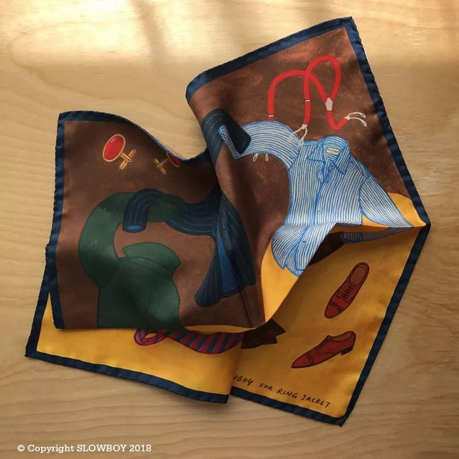 口袋中的艺术：SLOWBOYxRINGJACKET联名口袋巾系列上市