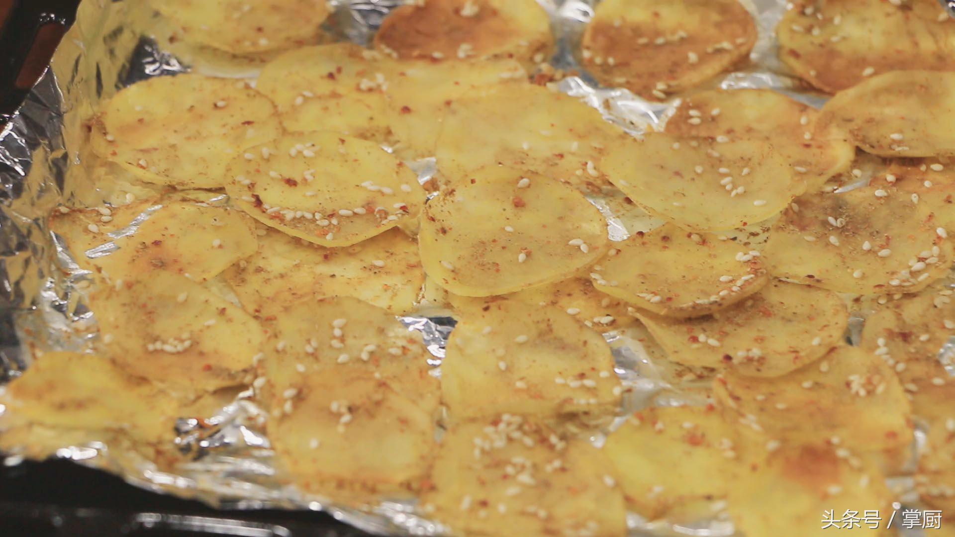 自制烤薯片的详细做法,自制烤薯片的最简单家常做法