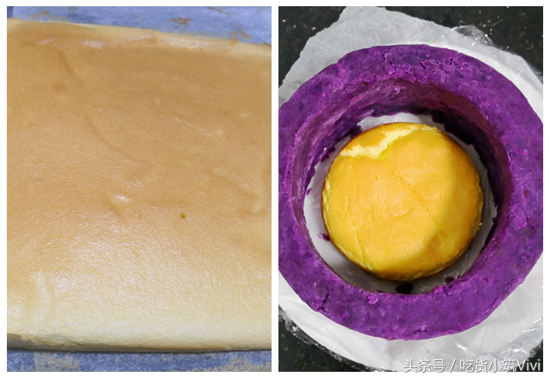 紫薯慕斯甜品,紫薯酸奶慕斯