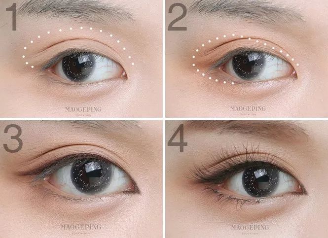 18种颜色眼影搭配画眼影教程,怎么用三色眼影盘画眼影好看