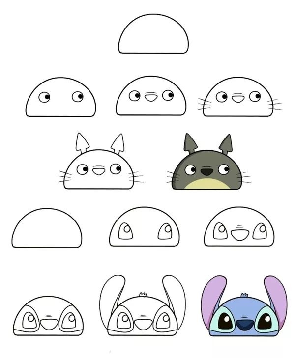 怎么画手帐简单又漂亮小动物,可爱的小动物简笔画手帐