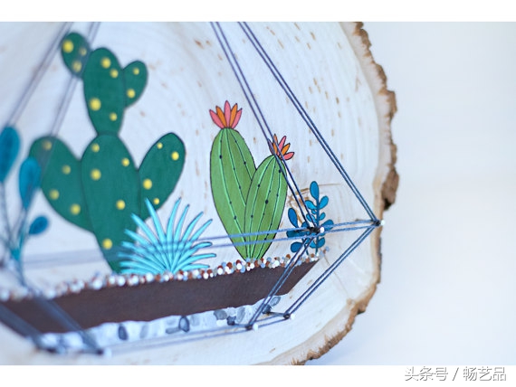 木片绣花教程视频,手工乱针绣画