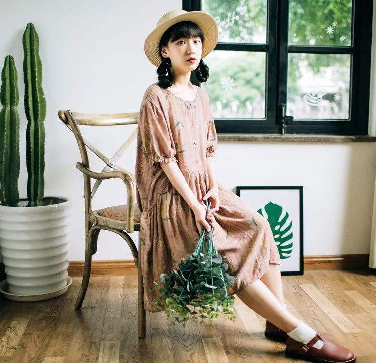 森系穿搭多套,森系可爱穿搭