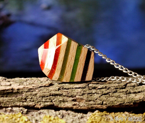 布艺纯手工制作工艺吊坠项链,手工项链吊坠diy