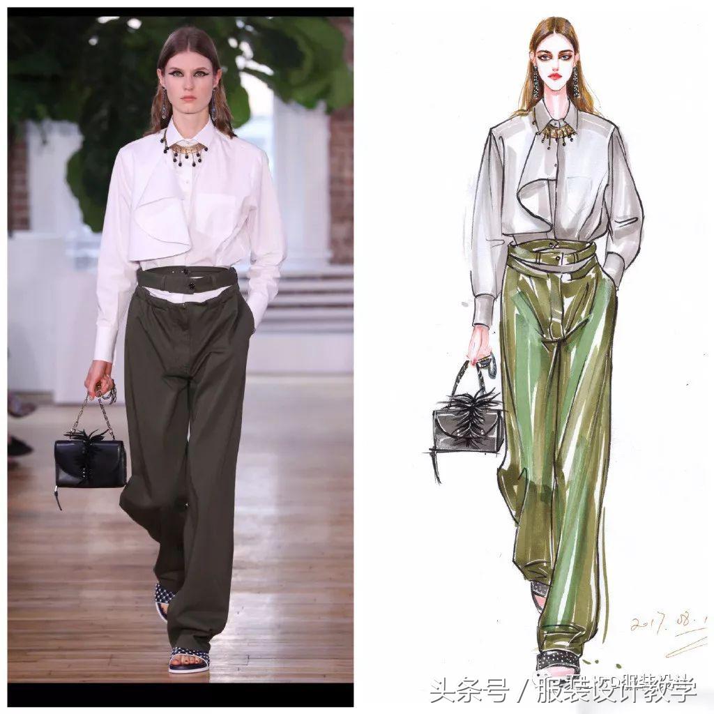 笔尖上的秀场！用一只马克笔带你穿梭各大秀场（成衣vs手绘）