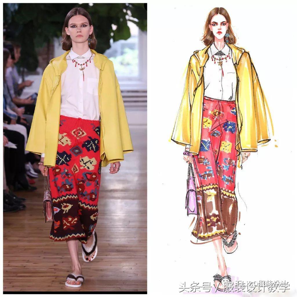 笔尖上的秀场！用一只马克笔带你穿梭各大秀场（成衣vs手绘）