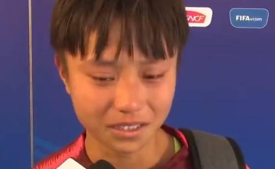 中国女足遭遇8比0惨剧败北,女足完败日本球员赛后嗷嗷大哭