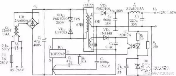 最简单的电路图怎么看懂得最快,经典电路图解析