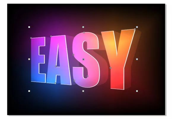 coreldraw做艺术立体字慢教程,coreldraw立体字的制作