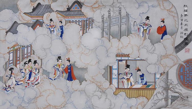 关于四大名著中红楼梦的对联,红楼梦中宝玉在大观园里写的对联