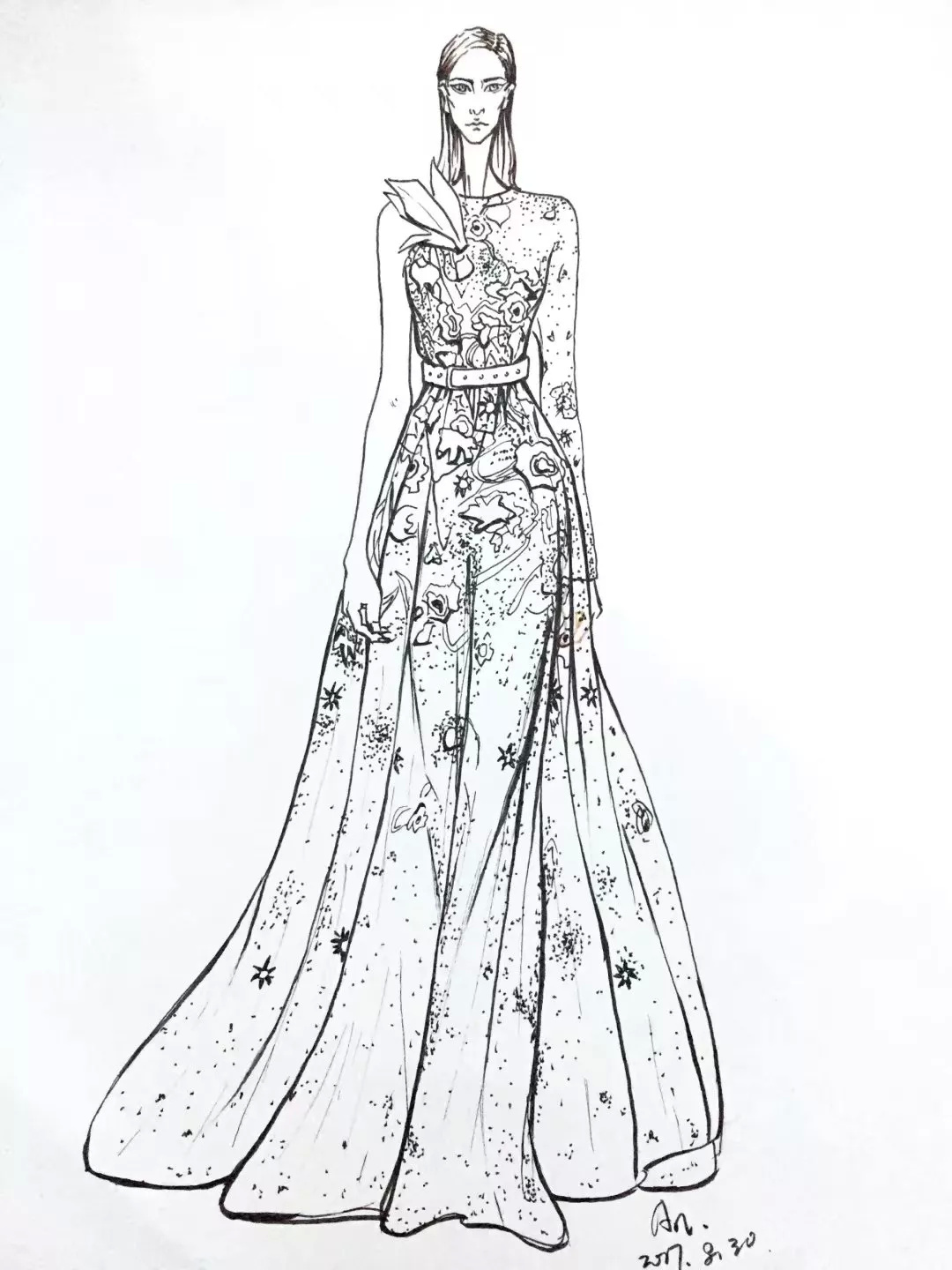 服装设计人体动态,服装设计人体结构画法