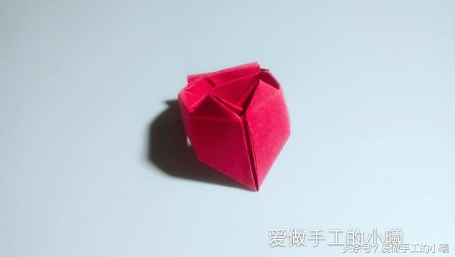 学折蝴蝶结戒指,七夕手工戒指折纸
