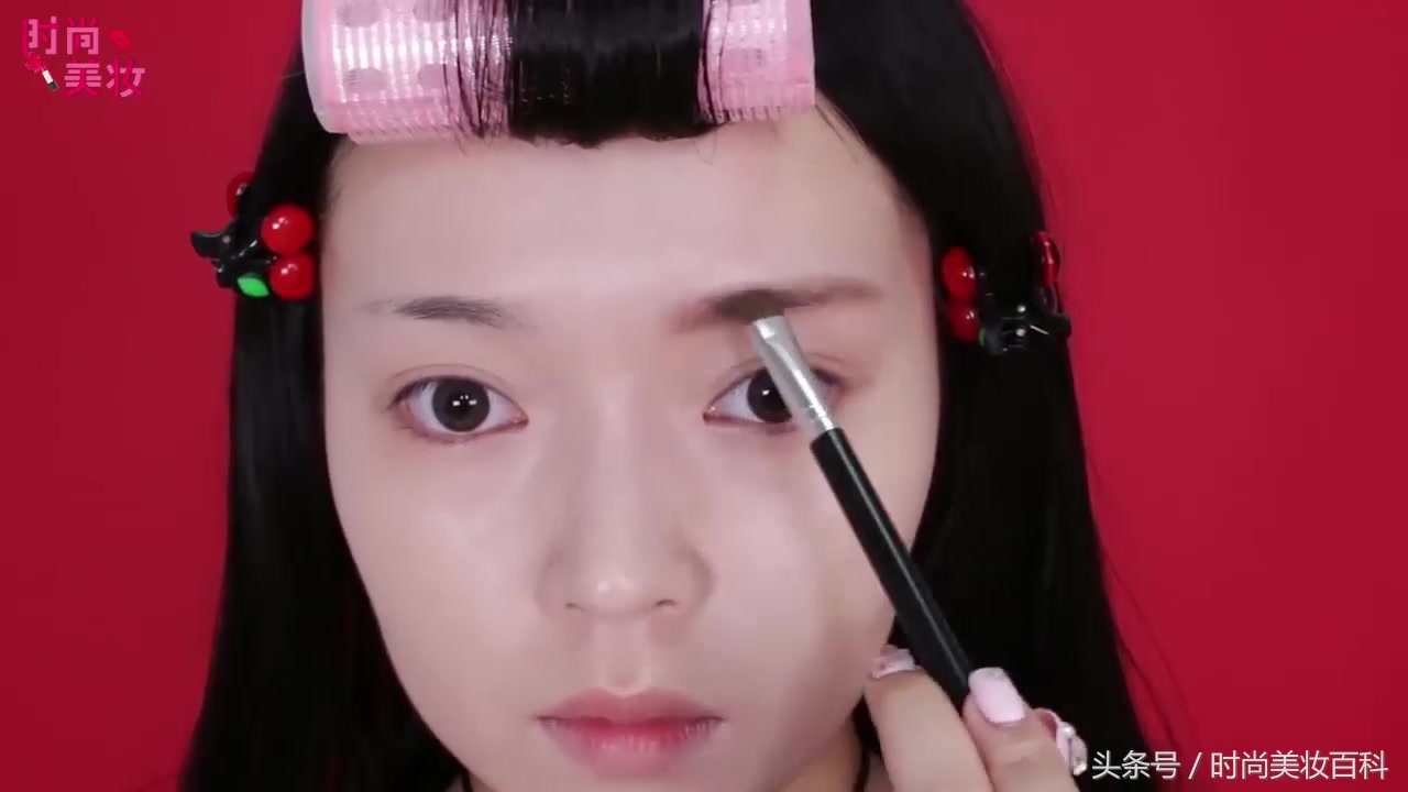 樱桃系甜美妆容,樱桃妆教程复古