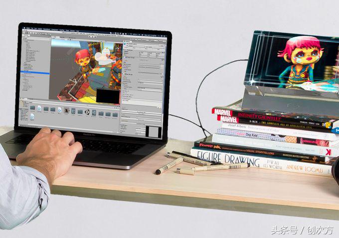 向往中的3D显示屏，可放置桌面，相框大小，随时展示全息图像