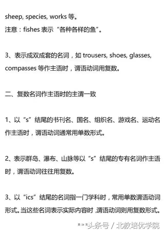 高中自主招生英语必考知识点,新高考语法英语题型