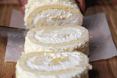 简单彩绘蛋糕卷,彩绘天使蛋糕卷