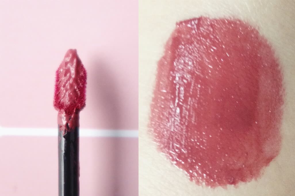 黄皮ysl黑管唇釉测评,ysl圣罗兰黑管水光唇釉617豆沙