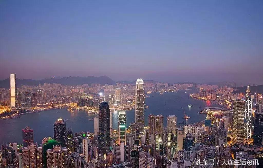 9月18日的香港维多利亚港夜景,香港一日游维多利亚夜景