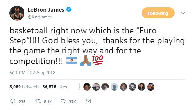 马努吉诺比利退役帕克致辞,马努评价詹姆斯