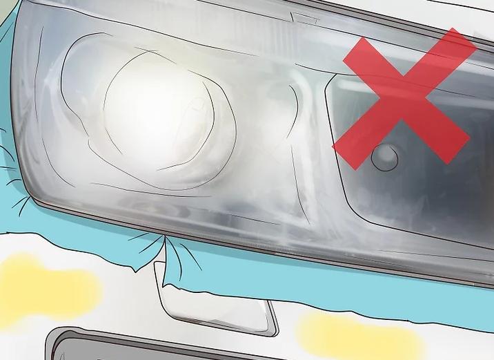 汽车大灯温度过高灯罩模糊怎么办,汽车大灯被除胶剂弄模糊了怎么办