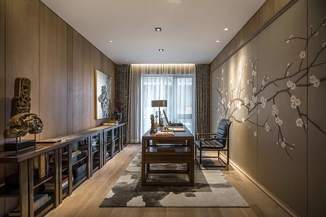 30款新中式背景墙设计案例欣赏,复古背景墙素材大全