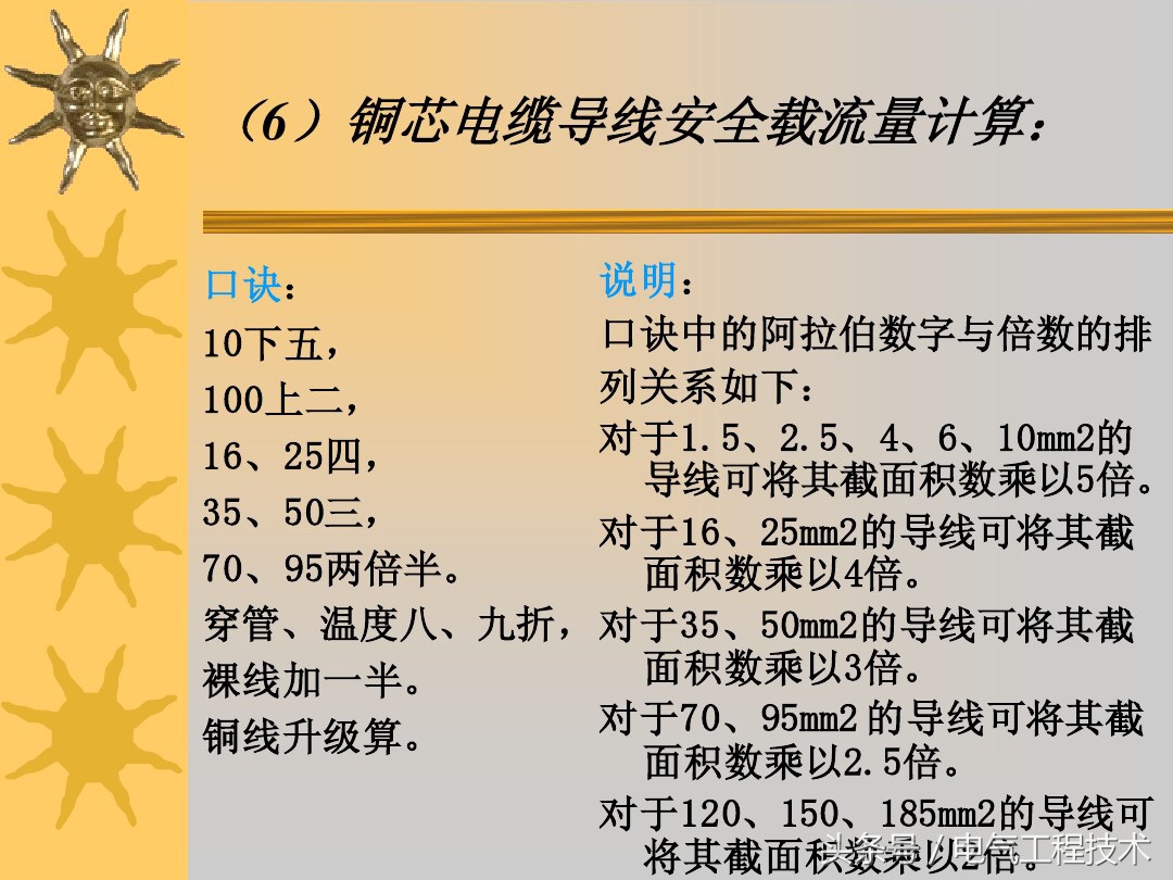 电线与电流速算口诀,电线电流速算口诀