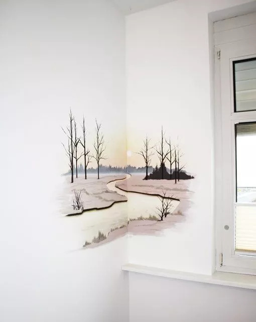 家周围的墙绘,家里的一处角落墙绘