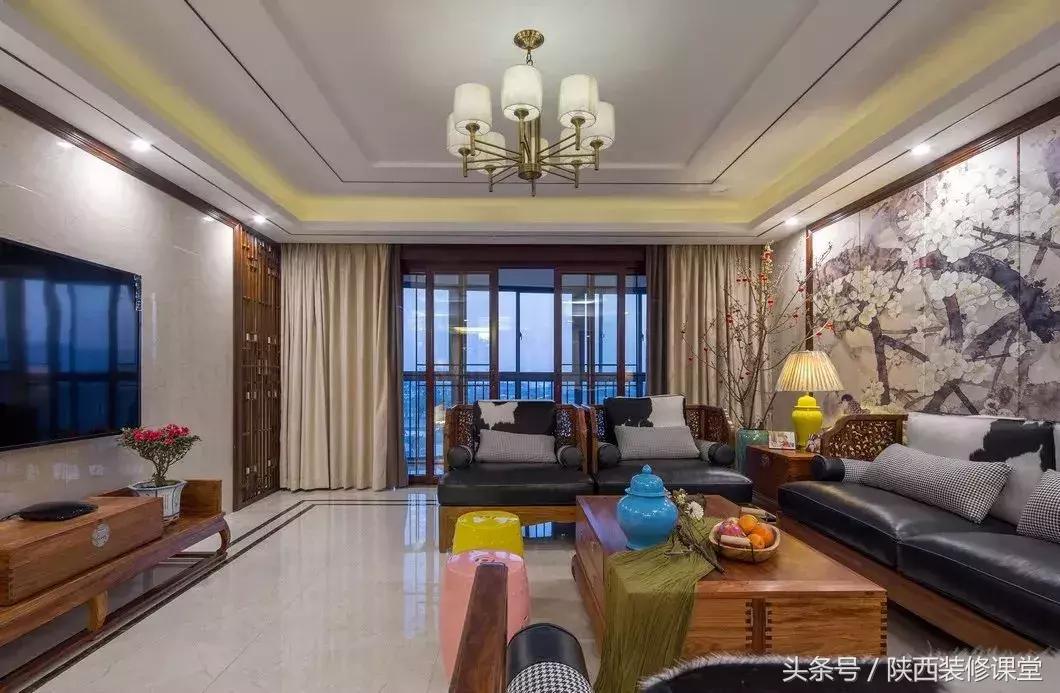 30平方新中式客厅,30款中式客厅高端大气上档次