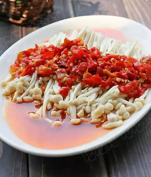 凉拌金针菇凉拌圆白菜,凉拌苦瓜凉拌金针菇