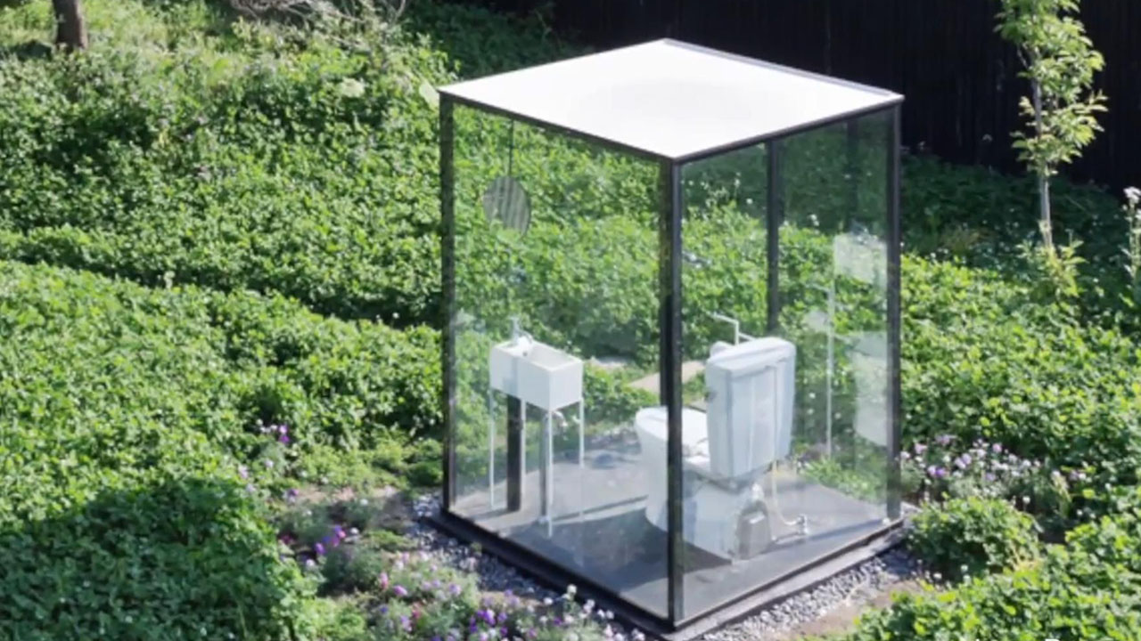 日本透明公共厕所原理,日本新式透明厕所