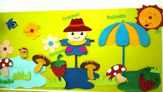幼儿园墙面装饰教程简单,幼儿园墙面装饰好玩的颜色