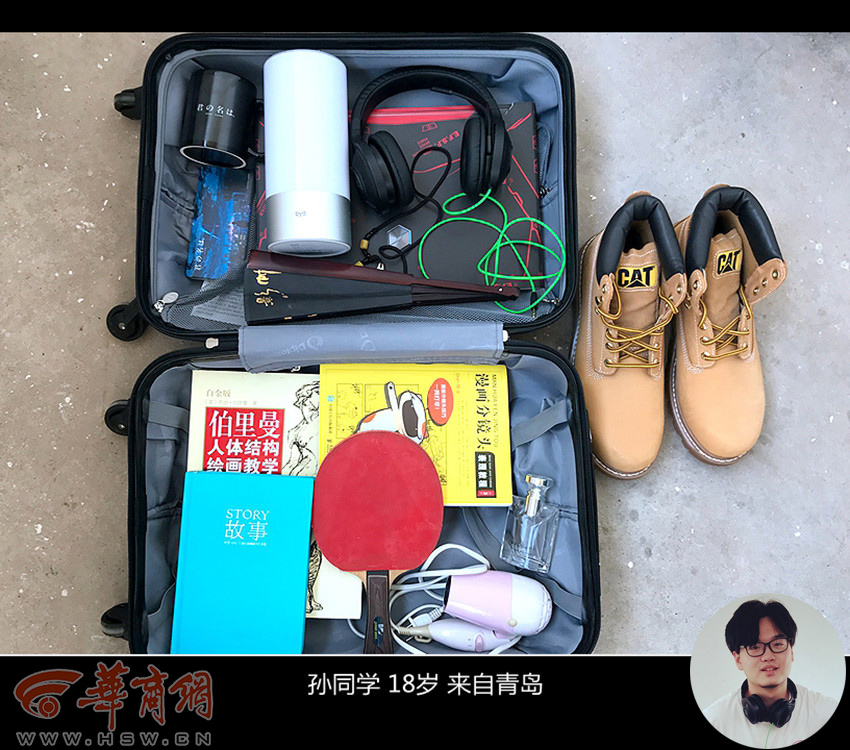大一新生行李箱男生,大学生行李箱和高中生有啥不一样