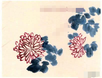 国画小写意菊花花头的画法,菊花国画写意画法视频