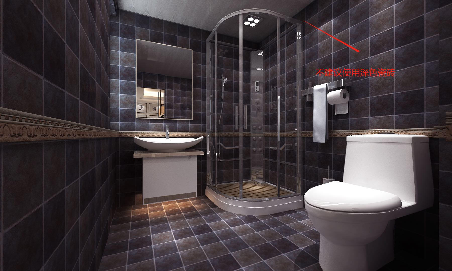 卫生间光线太暗怎么装修好看,卫生间光线不好贴什么瓷砖好看