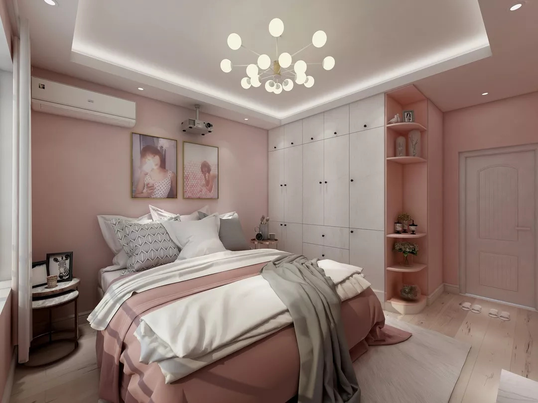 暖色系新中式轻奢混搭设计,中西混搭风格的设计