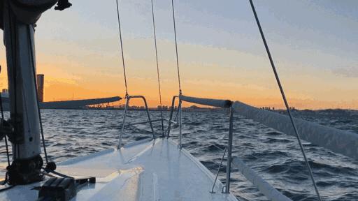 大连帆船出海最佳时间,大连帆船出海看日落