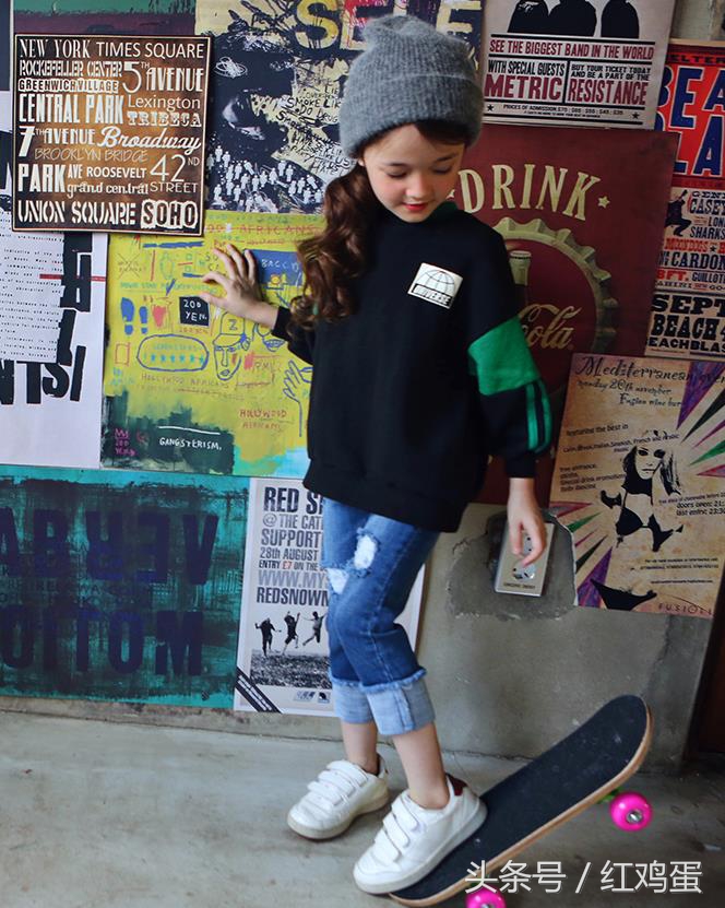 七岁女孩衣服秋冬款韩货,韩国女童6-12岁套装潮流