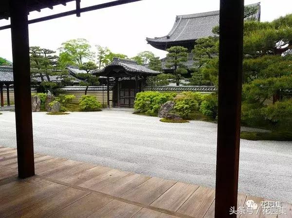 枯山水的造园手法,枯山水画法