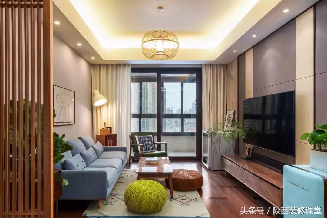 明亮黄客厅装修效果图,30平方客厅装修效果