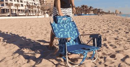 沙滩便捷折叠椅,海边沙滩户外折叠椅两用